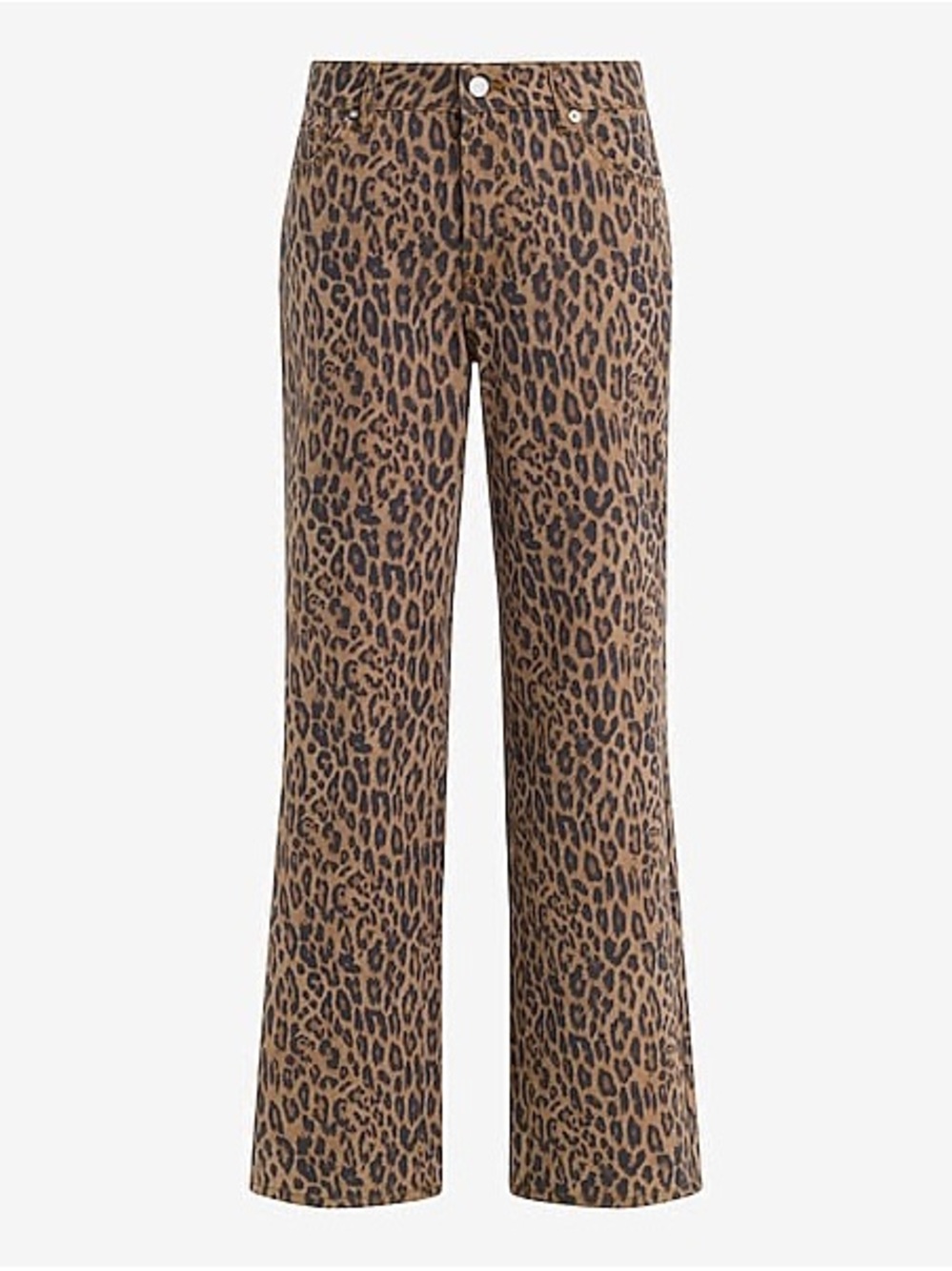 Express Leopard Print Wide-Leg Women’s Jeans